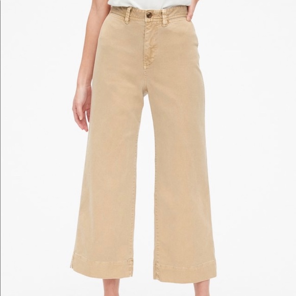 GAP Denim - Gap High Rise Khaki Wide Leg Jeans